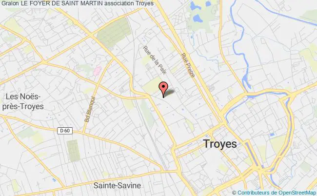 plan association Le Foyer De Saint Martin Troyes