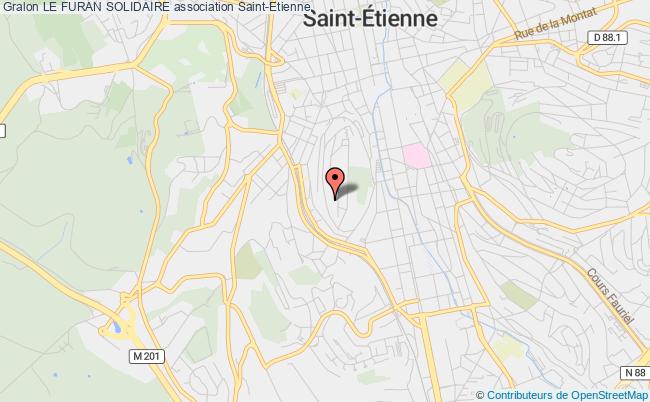 plan association Le Furan Solidaire Saint-Étienne