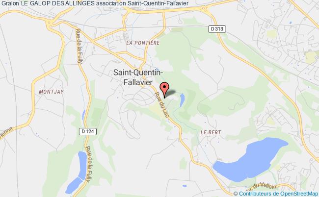plan association Le Galop Des Allinges Saint-Quentin-Fallavier