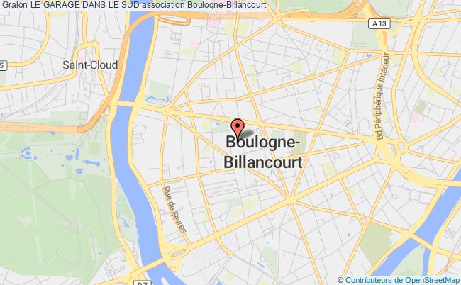 plan association Le Garage Dans Le Sud Boulogne-Billancourt