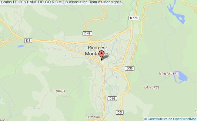 plan association Le Gentiane Delco Riomois Riom-ès-Montagnes