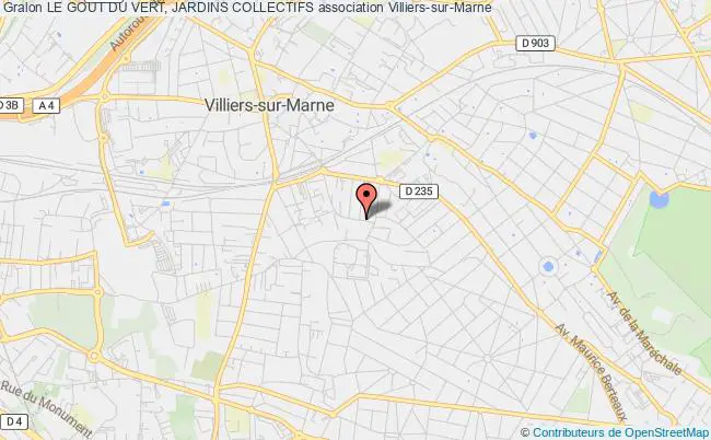 plan association Le Gout Du Vert, Jardins Collectifs Villiers-sur-Marne