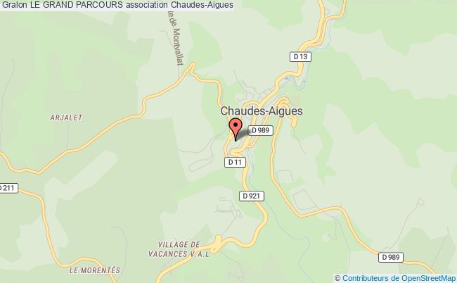 plan association Le Grand Parcours Chaudes-Aigues