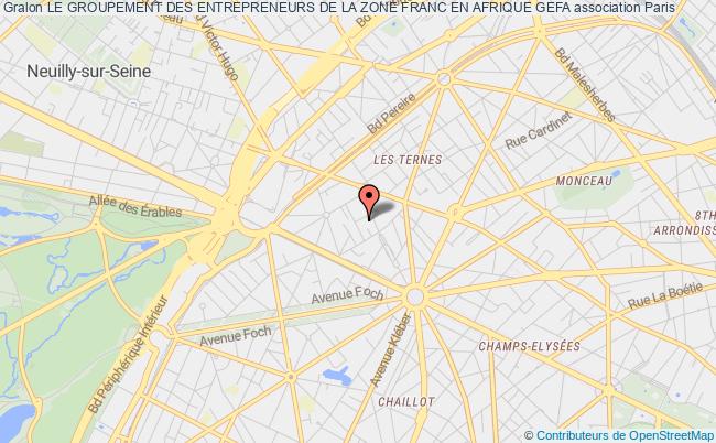 plan association Le Groupement Des Entrepreneurs De La Zone Franc En Afrique Gefa Paris