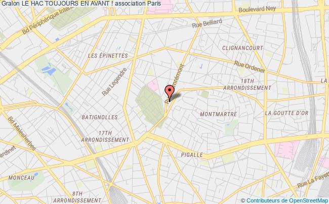 plan association Le Hac Toujours En Avant ! Paris