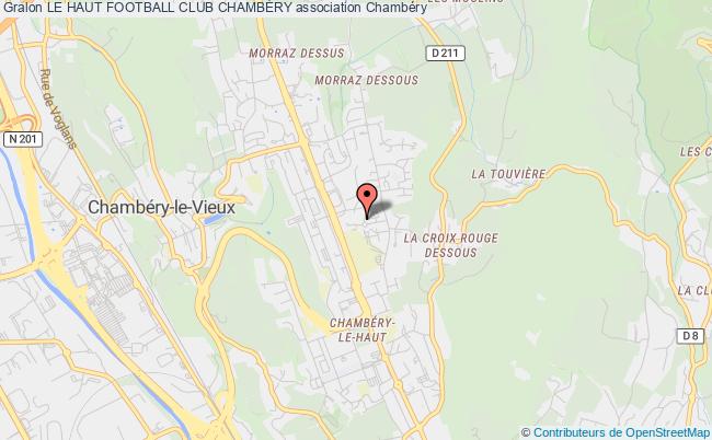 plan association Le Haut Football Club ChambÉry Chambéry