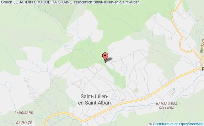plan association Le Jardin Croque' Ta Graine Saint-Julien-en-Saint-Alban