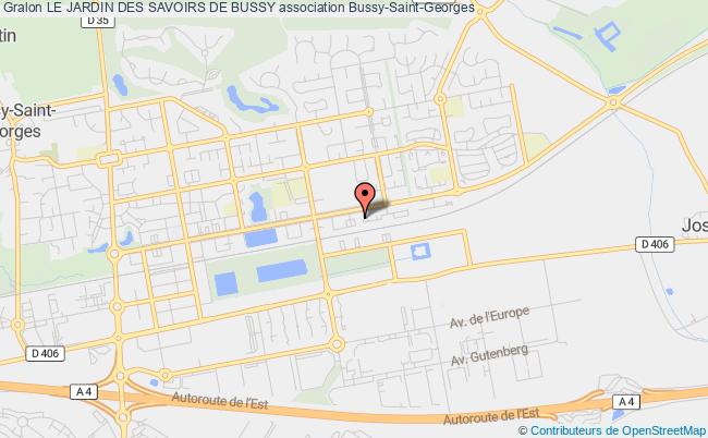 plan association Le Jardin Des Savoirs De Bussy Bussy-Saint-Georges