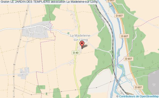 plan association Le Jardin Des Templiers La    Madeleine-sur-Loing