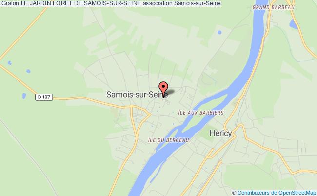 plan association Le Jardin ForÊt De Samois-sur-seine Samois-sur-Seine