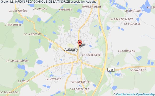 plan association Le Jardin Pedagogique De La Tinouze Aubigny-Les Clouzeaux