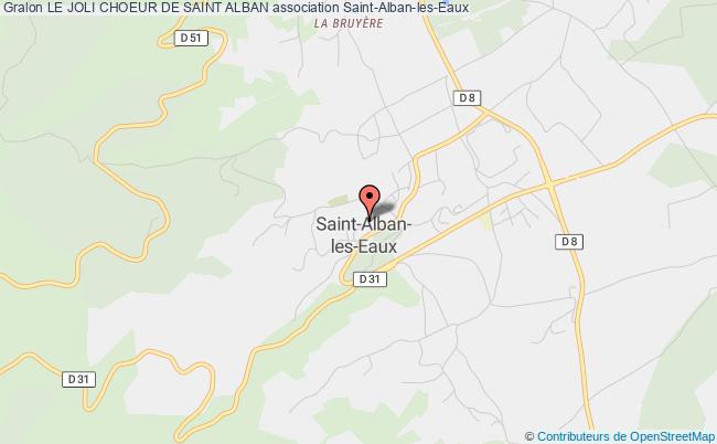 plan association Le Joli Choeur De Saint Alban Saint-Alban-les-Eaux