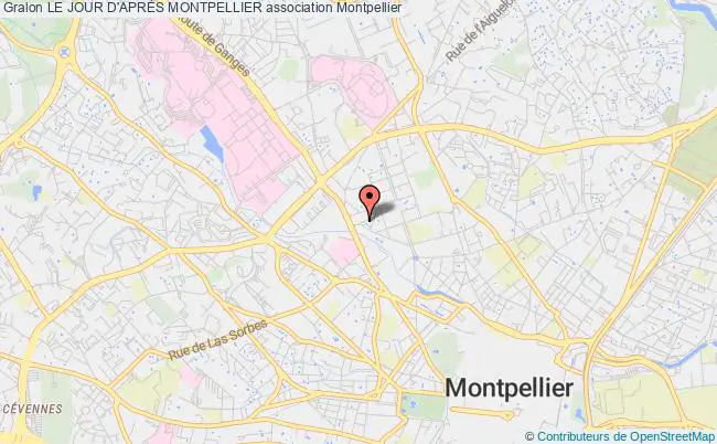 plan association Le Jour D'aprÈs Montpellier Montpellier