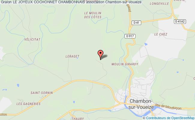 plan association Le Joyeux Cochonnet Chambonnais Chambon-sur-Voueize