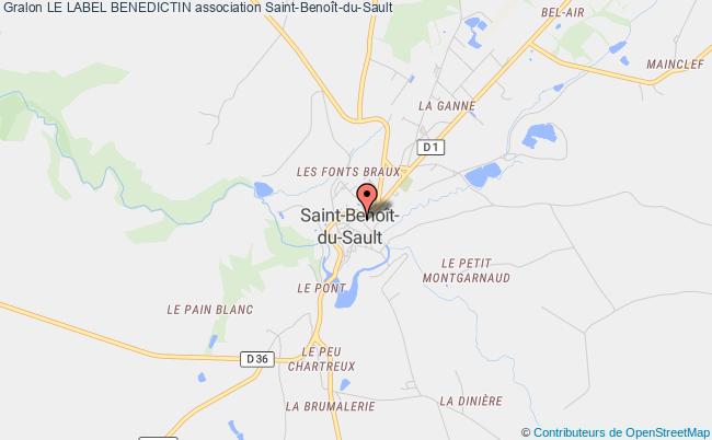 plan association Le Label Benedictin Saint-Benoît-du-Sault