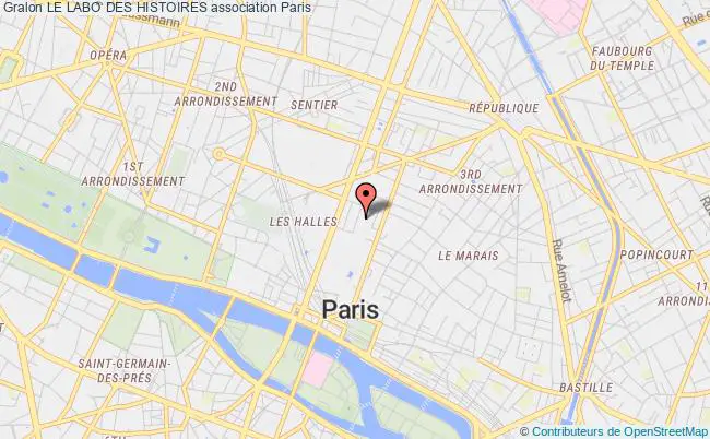 plan association Le Labo Des Histoires Paris