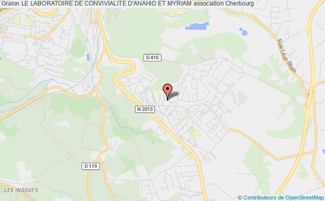 plan association Le Laboratoire De ConvivialitÉ D'anahid Et Myriam Cherbourg-en-Cotentin