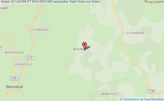 plan association Le Lavoir Et Son Rocher Saint-Victor-sur-Arlanc