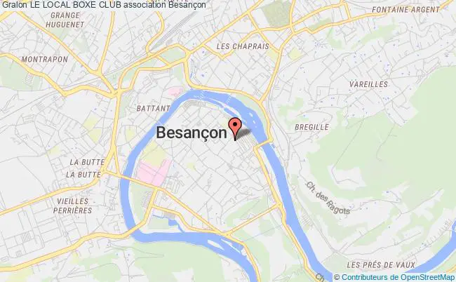plan association Le Local Boxe Club Besançon