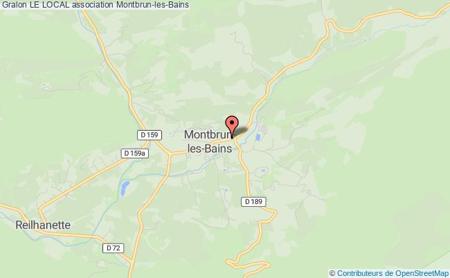 plan association Le Local Montbrun-les-Bains