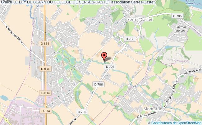 plan association Le Luy De Bearn Du College De Serres-castet Serres-Castet
