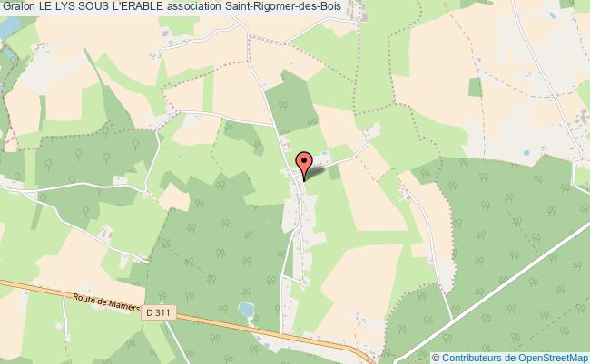 plan association Le Lys Sous L'erable VILLENEUVE EN PERSEIGNE