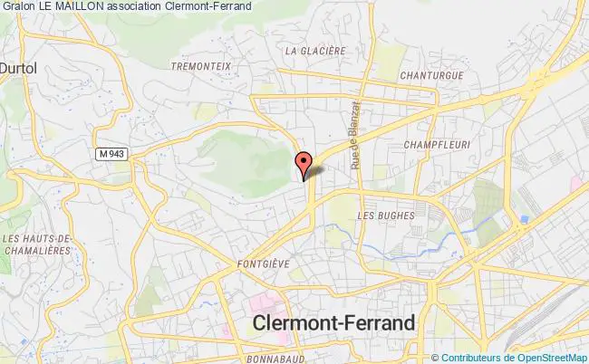 plan association Le Maillon Clermont-Ferrand