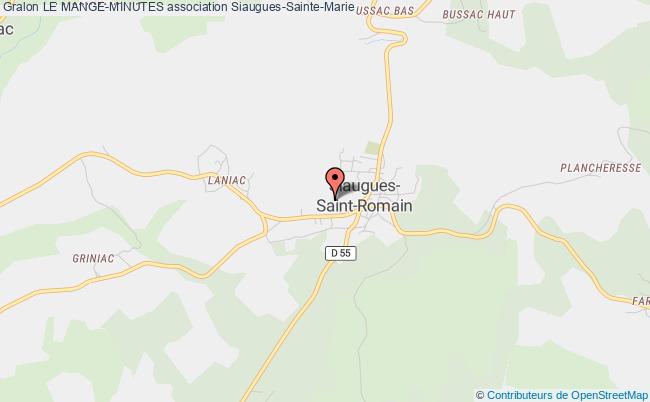 plan association Le Mange-minutes Siaugues-Sainte-Marie
