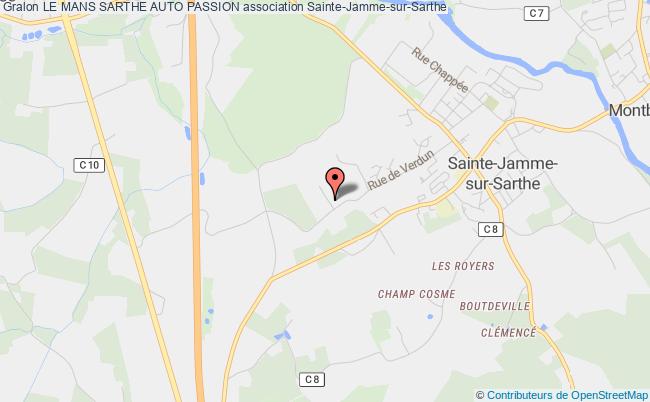 plan association Le Mans Sarthe Auto Passion Sainte-Jamme-sur-Sarthe