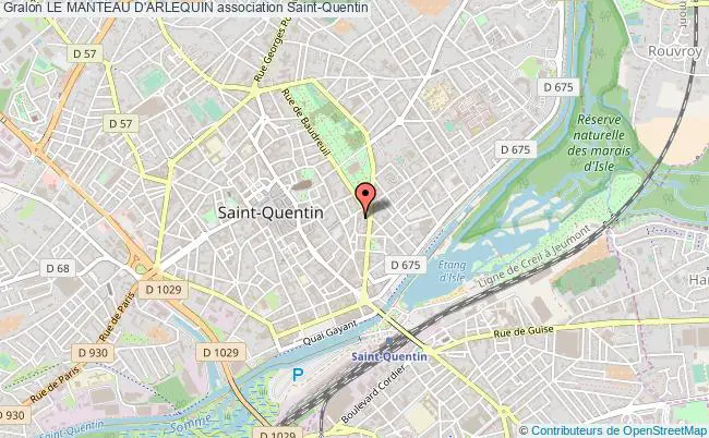 plan association Le Manteau D'arlequin Saint-Quentin