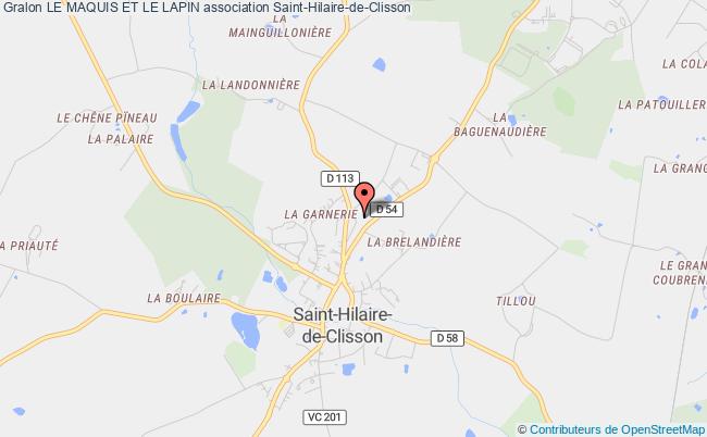 plan association Le Maquis Et Le Lapin Saint-Hilaire-de-Clisson