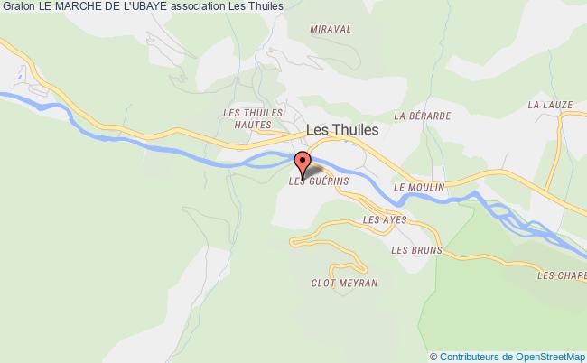 plan association Le Marche De L'ubaye Les   Thuiles