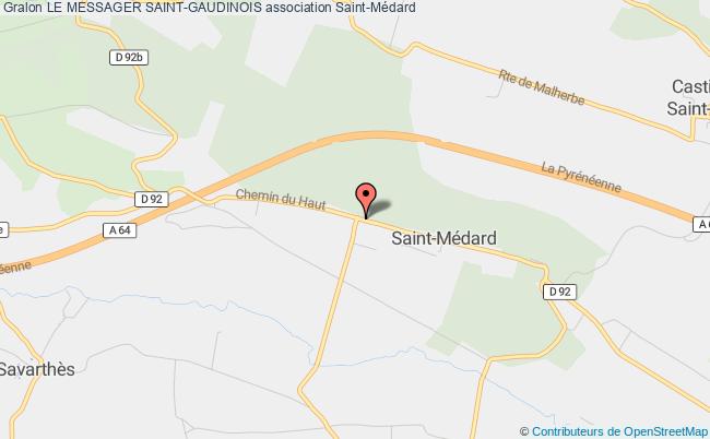 plan association Le Messager Saint-gaudinois Saint-Médard