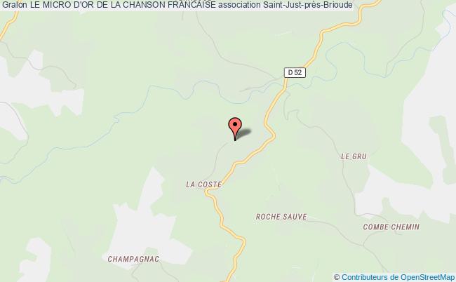 plan association Le Micro D'or De La Chanson Francaise Saint-Just-près-Brioude