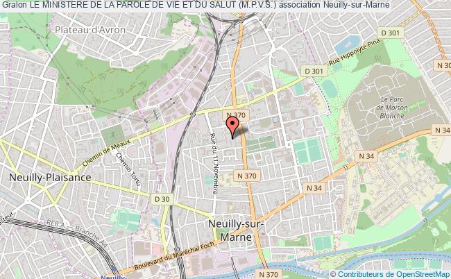 plan association Le Ministere De La Parole De Vie Et Du Salut (m.p.v.s.) Neuilly-sur-Marne