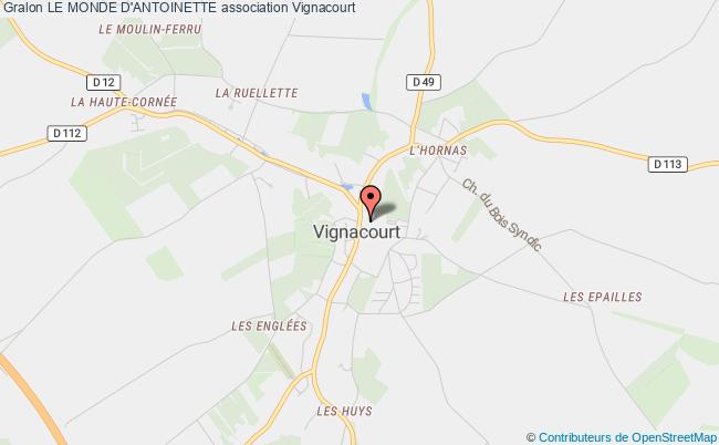 plan association Le Monde D'antoinette Vignacourt