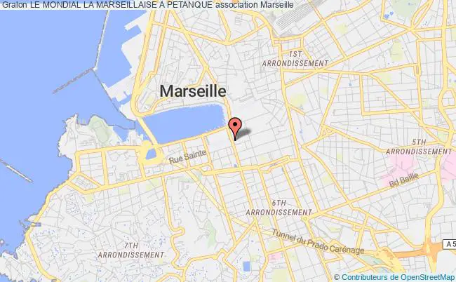 plan association Le Mondial La Marseillaise A Petanque Marseille