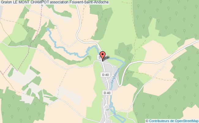 Le mont champot association Commune du mont environnement fouventsaint