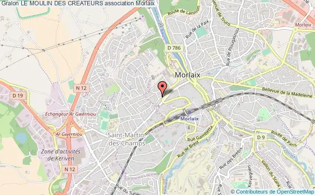 plan association Le Moulin Des Createurs Morlaix