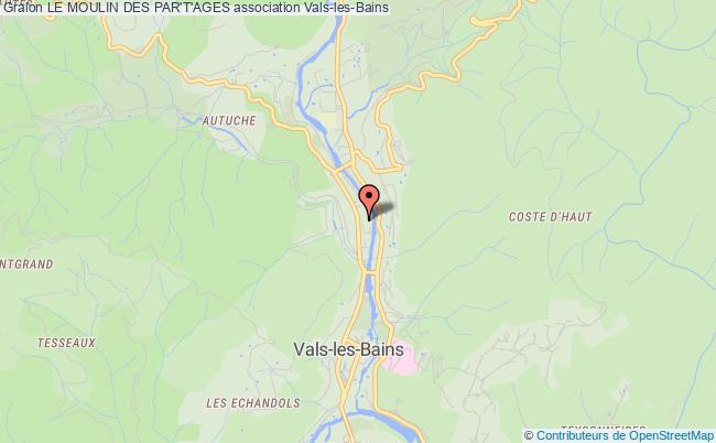 plan association Le Moulin Des Par't'ages Vals-les-Bains