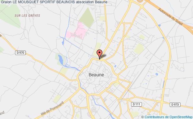 plan association Le Mousquet Sportif Beaunois Beaune cedex
