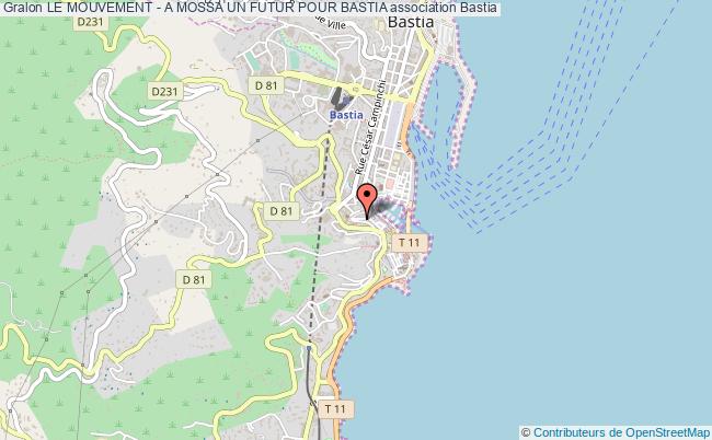 plan association Le Mouvement - A Mossa Un Futur Pour Bastia Bastia