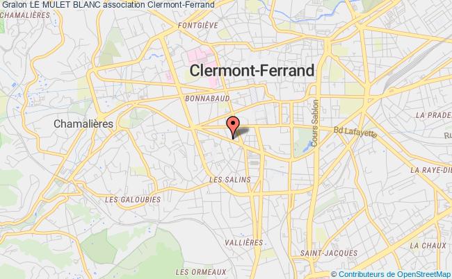 plan association Le Mulet Blanc Clermont-Ferrand