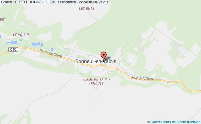 plan association Le P'tit Bonneuillois Bonneuil-en-Valois