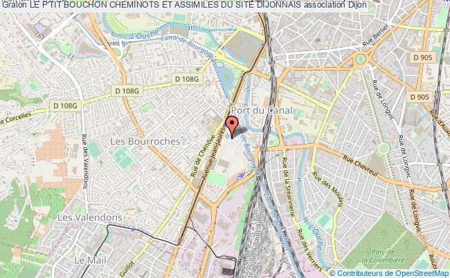 plan association Le P'tit Bouchon Cheminots Et Assimiles Du Site Dijonnais Dijon
