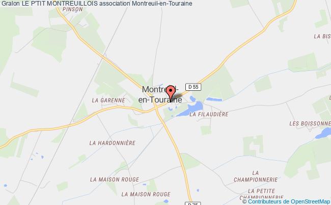 plan association Le P'tit Montreuillois Montreuil-en-Touraine