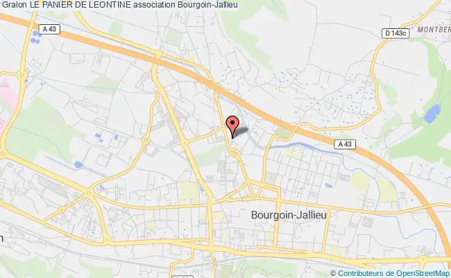 plan association Le Panier De Leontine Bourgoin-Jallieu