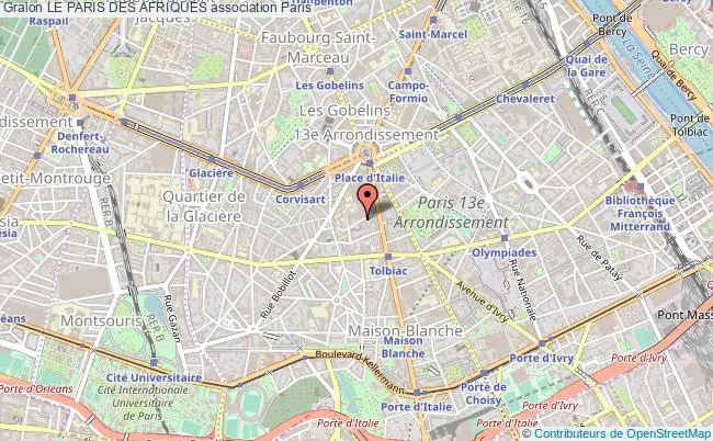 plan association Le Paris Des Afriques Paris