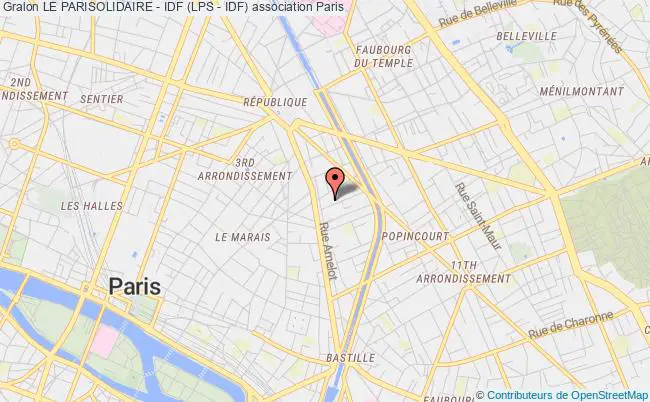 plan association Le Parisolidaire - Idf (lps - Idf) Paris