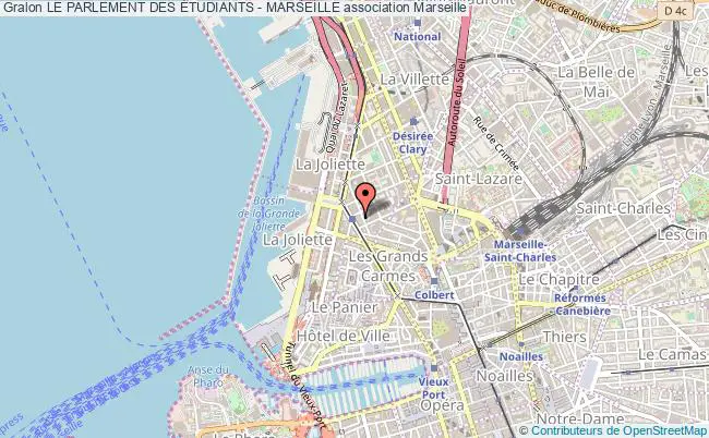 plan association Le Parlement Des Étudiants - Marseille Marseille 2